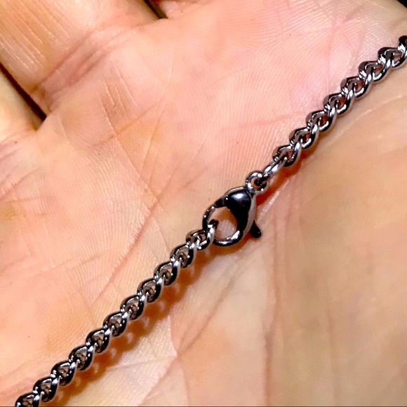 Men’s necklace Cuban link Curb Chain 3mm x 22” - Picture 2 of 4